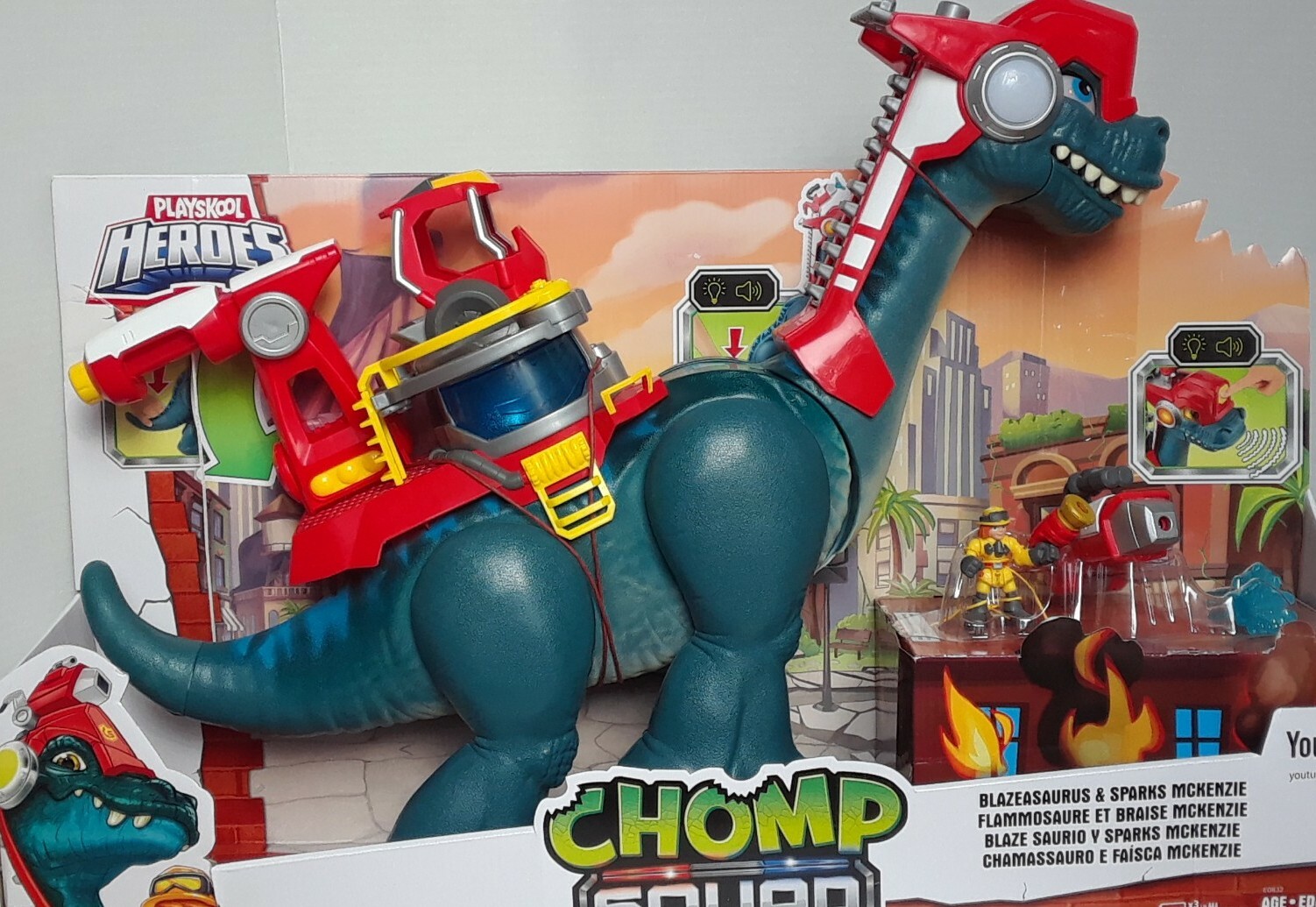 playskool heroes chomp squad blazeasaurus and sparks mckenzie