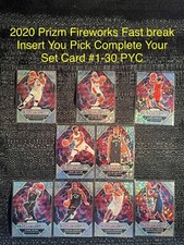 2020-21 PANINI PRIZM FASTBREAK FIREWORKS INSERT You Pick Card Complete Your Set