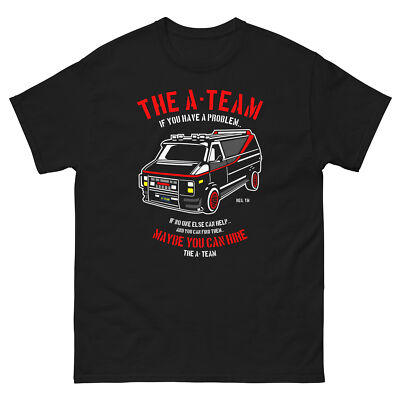 VINTAGE 80S TV SHOWS ATEAM VAN CHEVY VAN OLD SCHOOL Men's classic tee