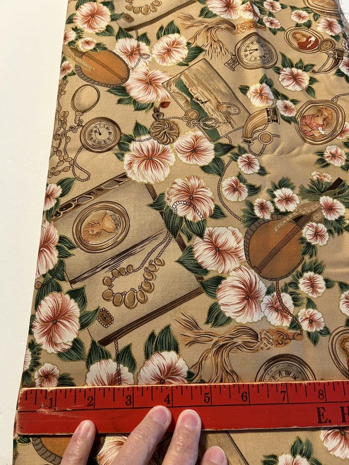 David Textiles Victorian Screen Print Fabric 4.5 Yards X 44” Cotton Quilting - Image 3 of 3
