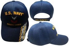 US Navy Proudly Served PO 2ND Class Blue Hat OFFICIALLY LICENSED BY THE US NAVY 