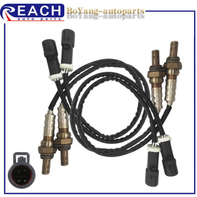 4pcs Up+Down Oxygen Sensor For 2000-2008 Ford E-150 E-250 E-350 F-250 Super Duty