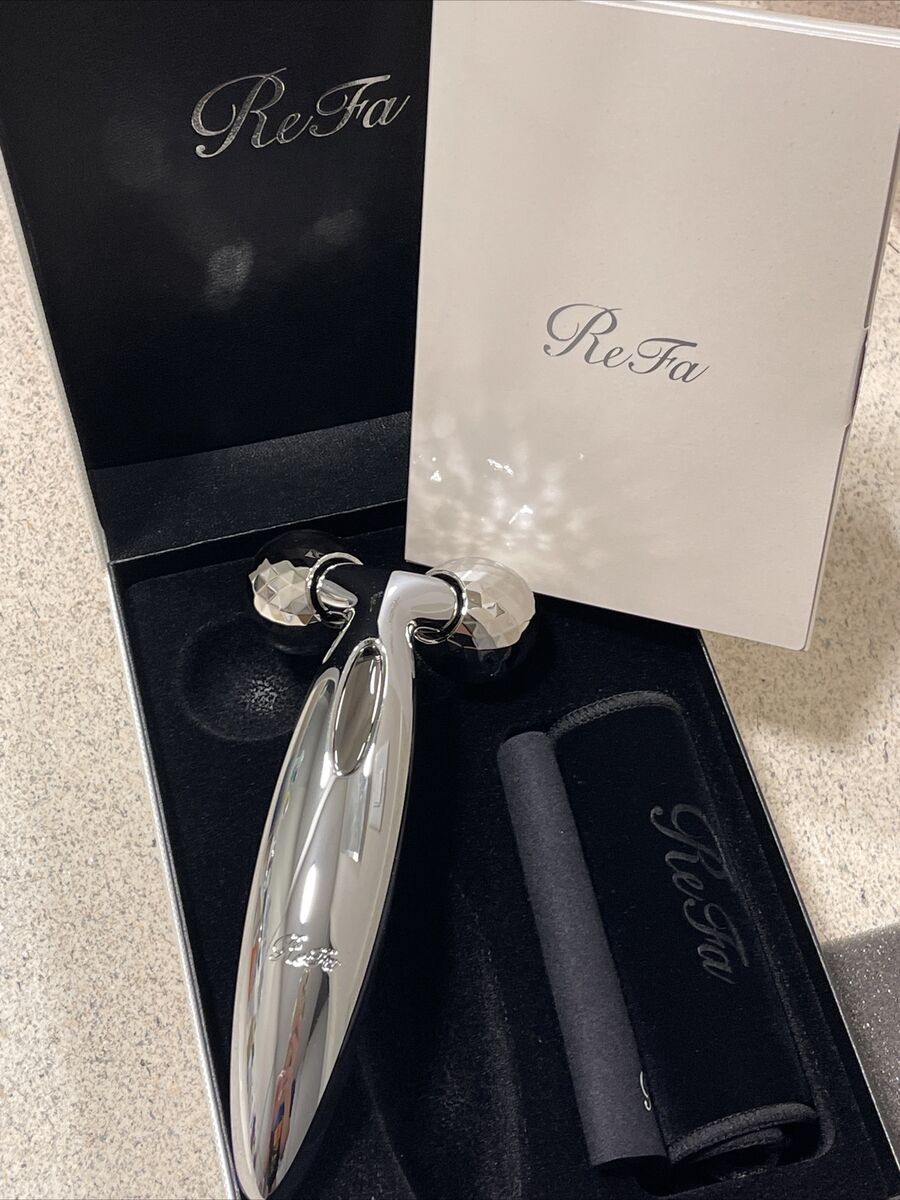 MTG ReFa CARAT Face Platinum Roller RF-CF1842B. Made in JAPAN. 100