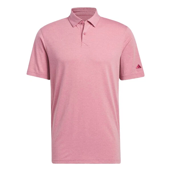 Adidas pink hotsell golf shirt