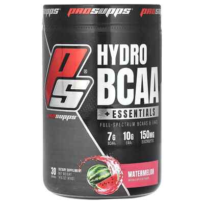 ProSupps Hydro BCAA + Essentials, Watermelon, 14.6 oz (414 g)