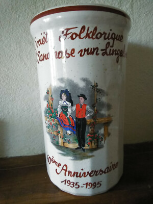 Kühleimer Steinzeug DIGOIN FRANCE Geburtstag Sandhase LINGOLSHEIM ELSASS 