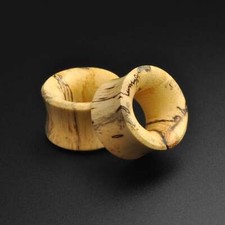 Tamarind Wood Double Flare Concave Tunnel | Handmade Organic Ear Gauges 