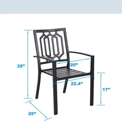 7 Piece Outdoor Dining Set Patio Table Chairs Set Garden Yard Chairs - Picture 13 of 13