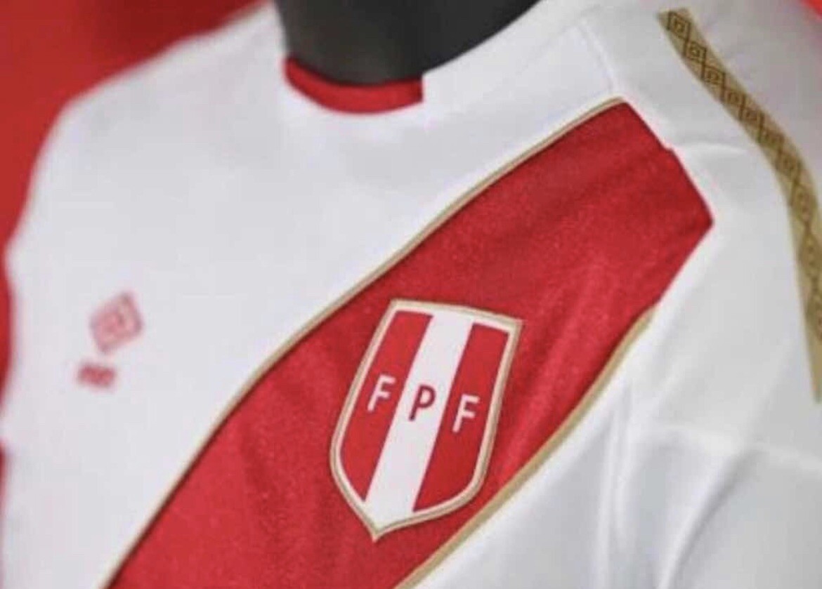 Peru FPF Soccer MLS Umbro Jersey Shirt White Red Mens Large New
