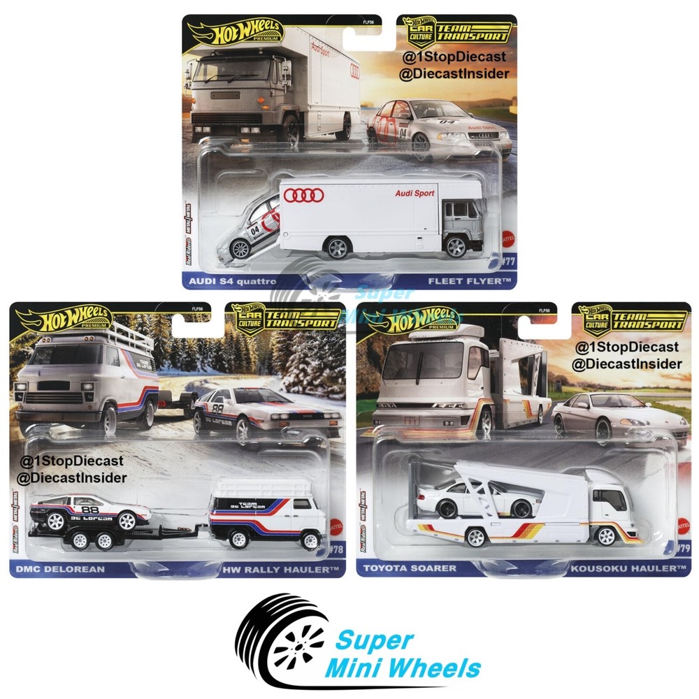 Hot Wheels 2025 Car Culture Team Transport F Case 3-Car Set In Stock