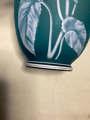 Fenton Azure Blue Cameo Vase Gallery Original 1984 Cincinnati