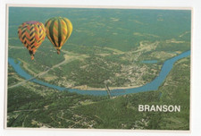 Aerial View Hot Air Balloons Branson Missouri...