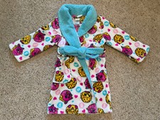 lithle girl size 6 shopkins robe