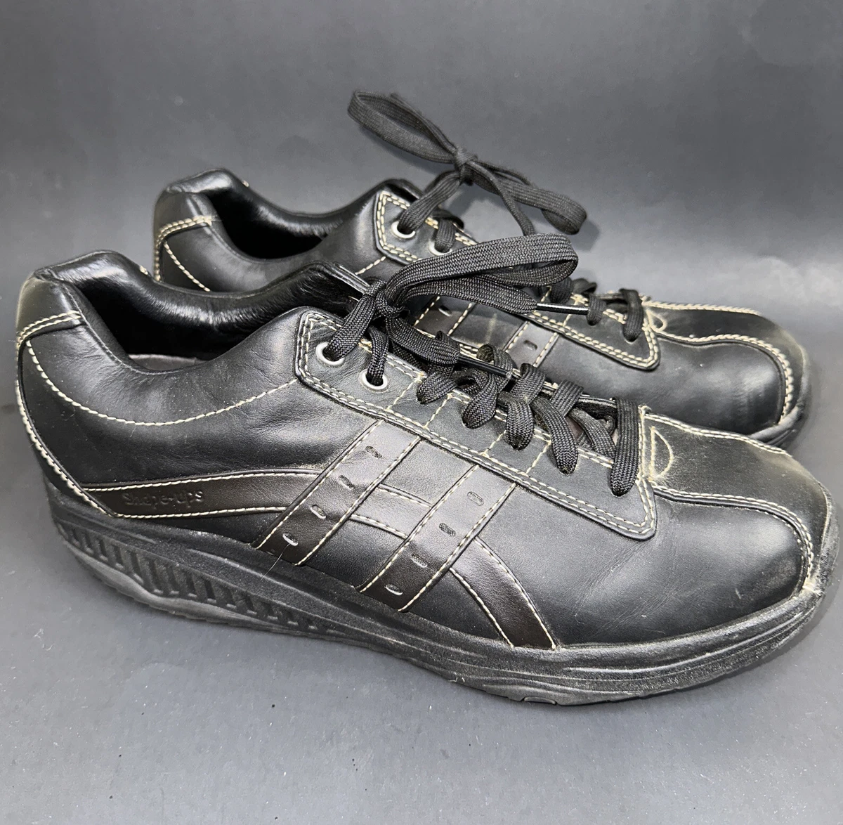 Skechers tone ups mens black sale