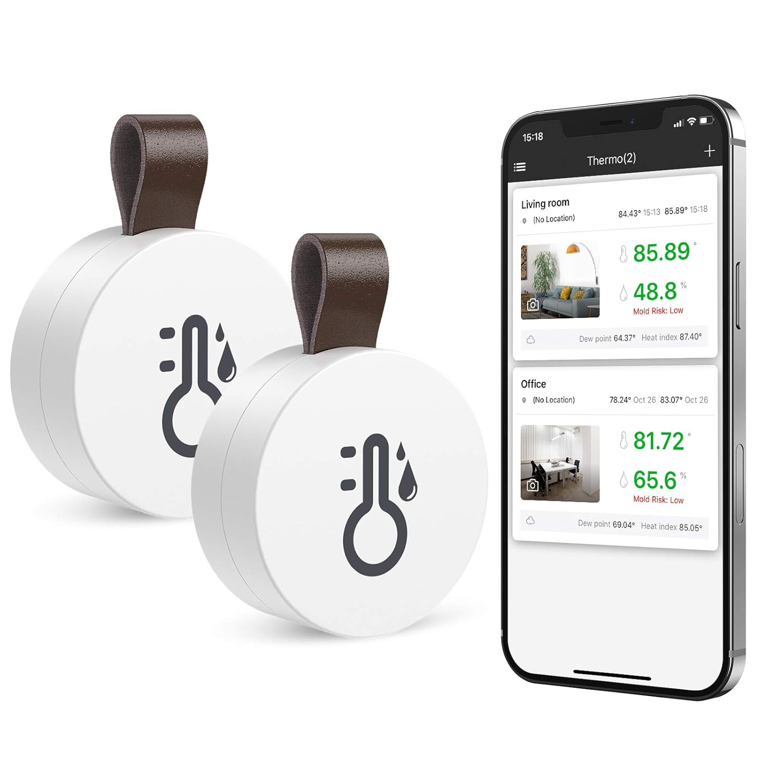 Thermometer Hygrometer Wireless Humidity Temperature Sensor With Data Export New