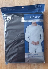 Men Thermal 100% Cotton Long John Warm Winter Base Layer Pants Shirt XL