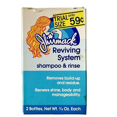 VTG 80s Jhirmack Shampoo & Rinse Reviving System Removes Buildup on Hair Sm Sz
