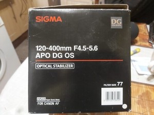 Sigma 120-400mm F4.5-F5.6 APO DG OS Optical Stabilizer (HSM For Canon AF)
