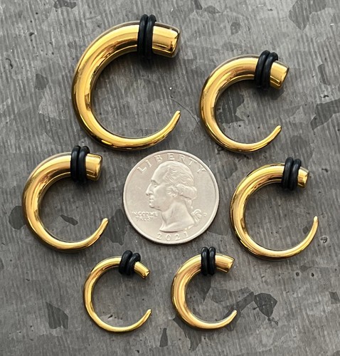 PAIR Steel Round Hook Tapers Lobe Expanders Plugs Hangers Guages Gauges - 第 21/23 張圖片