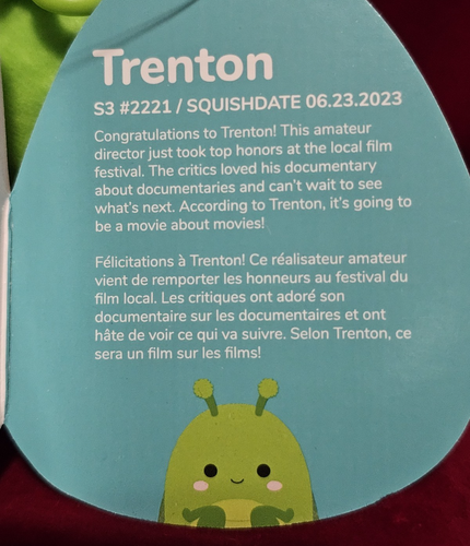 TRENTON The Praying Mantis 2023 Squishmallows Clip-On 4” Bag Clip NEW with Tags! - Picture 4 of 11