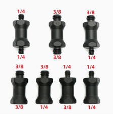 1/4" 3/8" Camera Tripod Thread Adapter Converter Screw Nut Black Oxide Aluminium