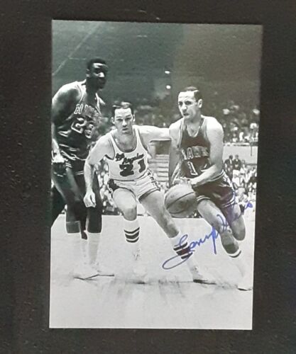 LENNY WILKENS HOF COACH PG BASKETBALL SIGNED AUTOGRAPHED GLOSSY 4X6 PHOTO  - Afbeelding 1 van 2