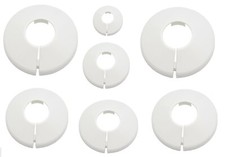 Abdeck Rosette für Heizkörper weiß Kunststoff 15 16 18 20 22 28 mm
