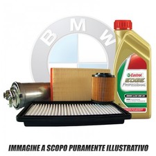 KIT TAGLIANDO 6 LT CASTROL 5W30 +5 FILTRI BMW 520d (F10) 135 kw 184 cv dal 2010 
