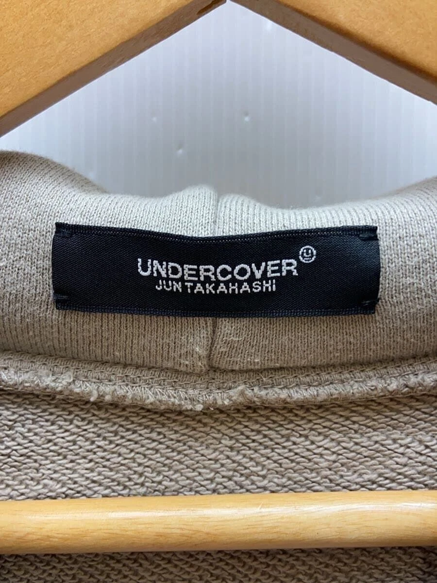 UNDERCOVER Felpa con cappuccio sottocoperta 5 cotone beige tinta unita UC2C4892 3 usata