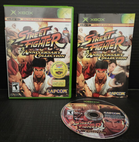 Street Fighter Anniversary Collection (Microsoft Xbox) w/case & instructions
