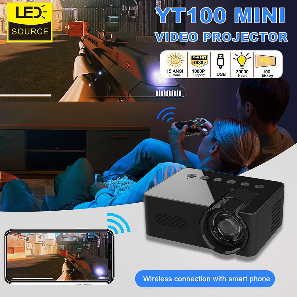 Wireless Mini Projector Mobile Video Wifi Smart Portable Home Theater Q1M5 ✨φ-image