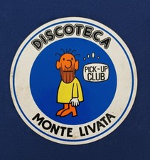 Adesivo Discoteca Monte Livata Vintage Pubblicitario