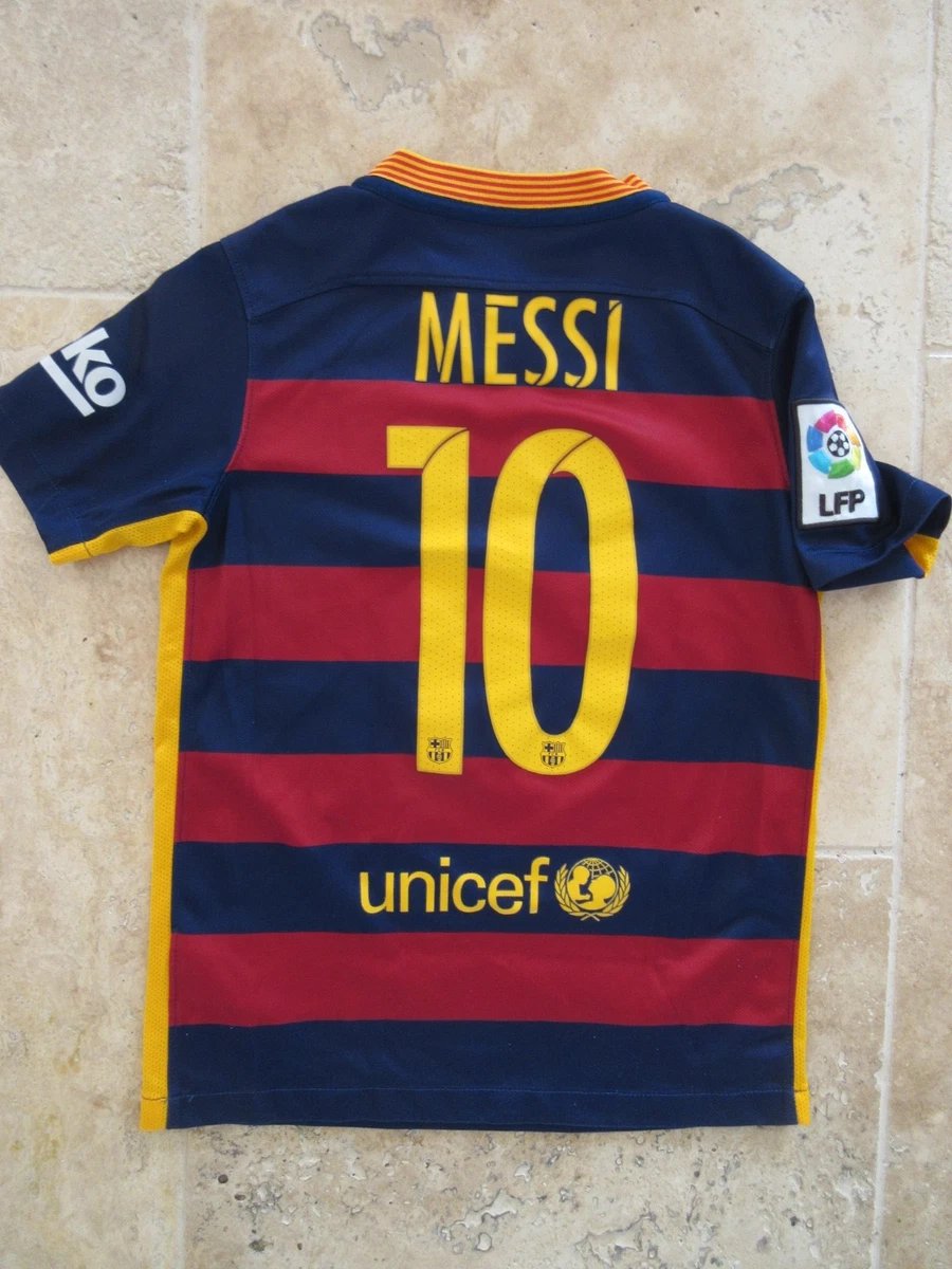 Maillot Officiel FC Barcelone 2010-2011 – Lionel Messi #10 – Taille L – Roger’s – Occasion