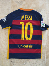 Maillot BARCELONE FC BARCELONA MESSI n°10 vintage shirt camiseta NIKE 8 10 ans