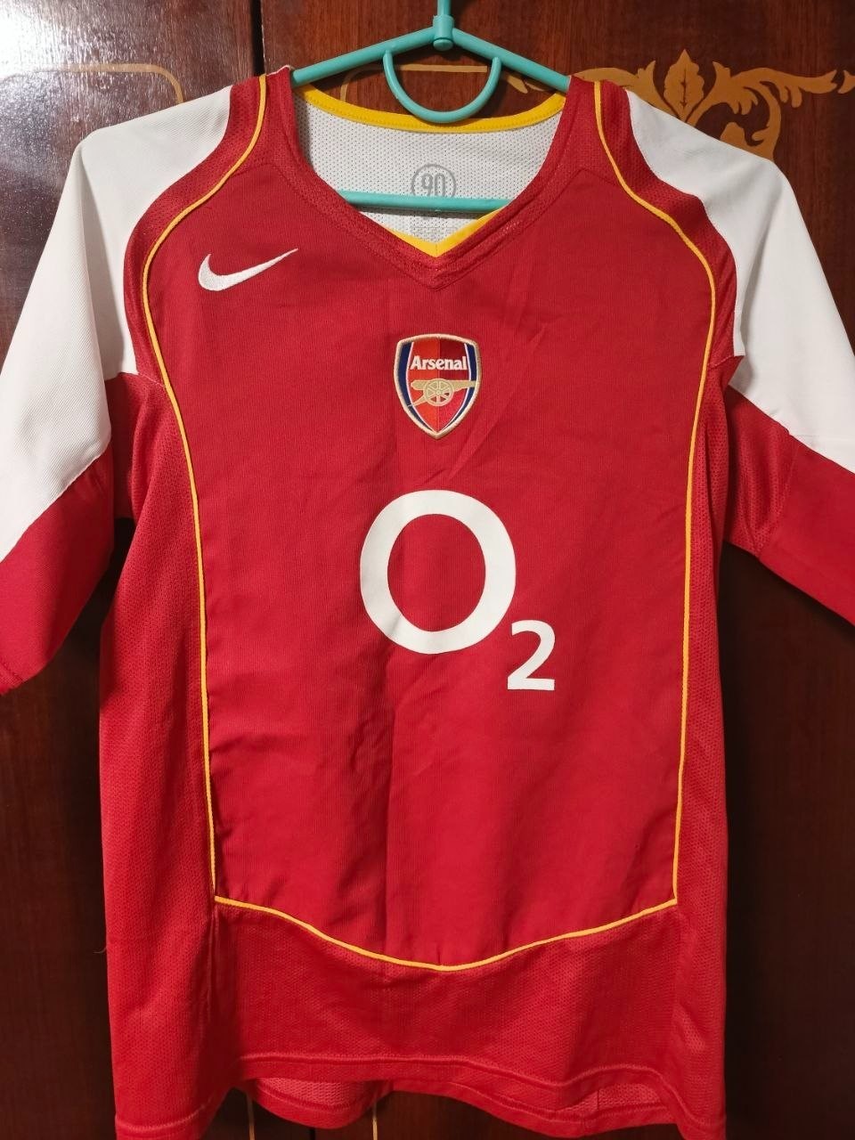 Vintage Arsenal 2004 2005 Home Shirt Nike Total 90 O2 Soccer Jersey Size L