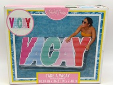Take A Vacay Inflatable Lounger By Packed Party 70.87" x 36.61" x 7.48" Multi-Co