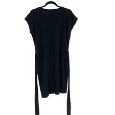 J.crew Black Tie Waist Heather Black Casual Shirt Dress Women’s Size Medium 