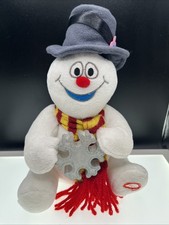 Gemmy 2011 Animado Cantando Frosty El Muñeco de Nieve con Iluminación Copo de Nieve 10" de Alto