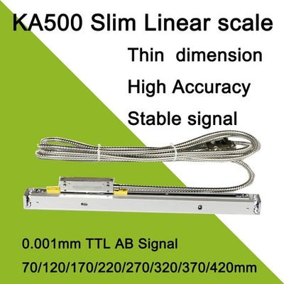 SINO KA500 70-770mm Optical Encoder ABZ Sign 1um 18*20mm Lathe Mill CNC Machines