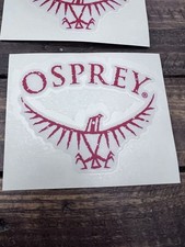 New Lot Set 6 Osprey Backpacks Red/White Sticker/Decal Outdoor Hiking Backpack