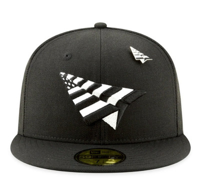 Paper Planes Original Crown Snapback Hat | Black With Black Undervisor