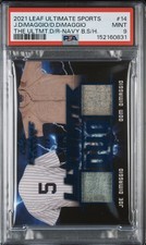 2021 Leaf Ultimate Sports Dom/Joe DiMaggio #14 Ultimate Duo Navy B.S/H 2/3 PSA 9