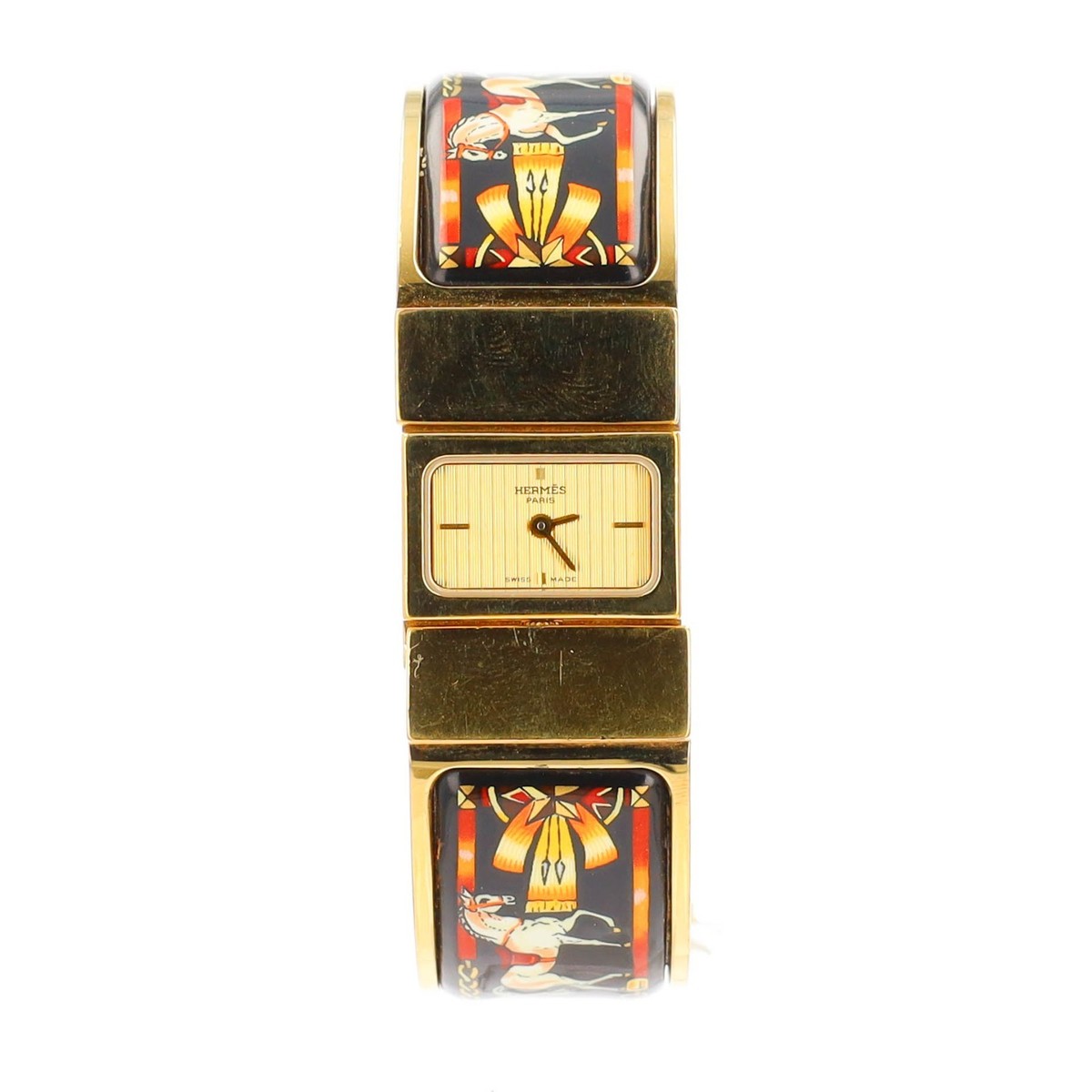 HERMES Loquet LO1.201 Quartz Womens Bangle Watch | eBay