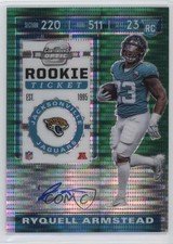 2019 Panini Contenders Optic Green Pulsar Prizm 21/27 Ryquell Armstead Auto 2h5