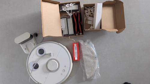 Roborock S5 Max Roboter-Staubsauger - Weiß - defekt als ERSATZTEIL, viel Zubehör