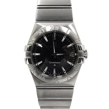 Omega 35mm Quarz Stahl Herrenuhr 123.10.35.60 161849597 [U]