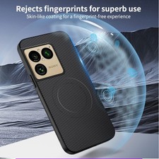 For Sony Xperia 1 VIII, Luxury Carbon Fiber Feel PU Leather Soft TPU Cover Case