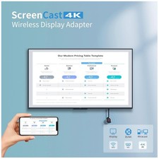 4K Wireless Display Adapter Dongle for TV YouTube App