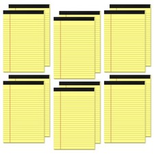 12 Pack Small Yellow Legal Pads 5x8 Note Pads 5x8 College Ruled Yellow Notepa...