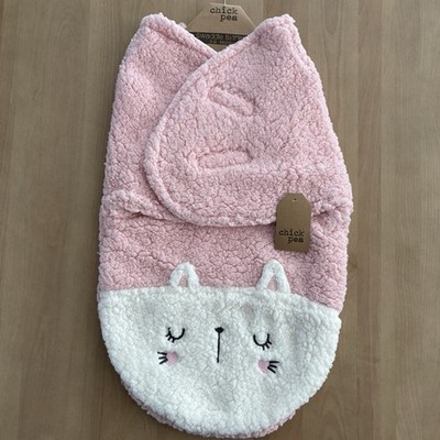 Infant Swaddle Blanket by Chick Pea. Cozy & Warm. 3-6 Months. Pink. NWT